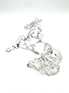 Vintage Princess House "Wonders of the Wild" Rearing Stallion Figurine